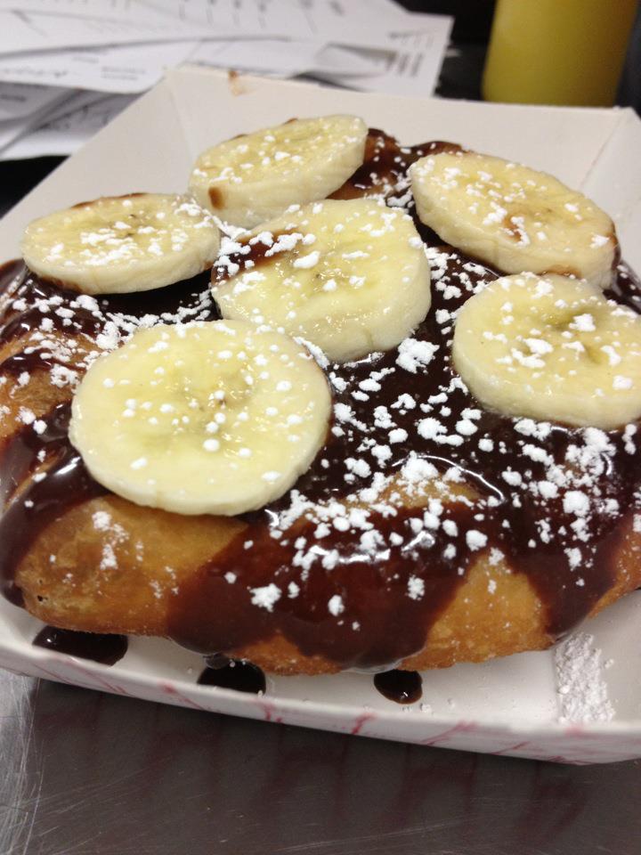 Banana Nutella sweet frybread, from Off the Rez