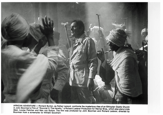 Exorcist II: The Heretic, 1977Richard Burton, as Father Lamont, confronts the mysterious rites of an Ethiopian Coptic Church.