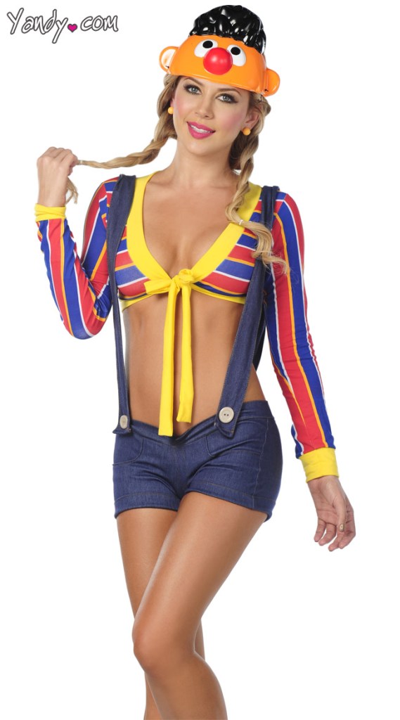 Faux Denim Overalls Set