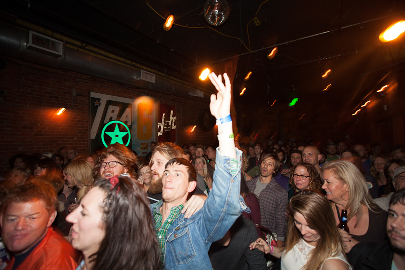 Ballard became a crush of drunk and rocked-out humanity last night as