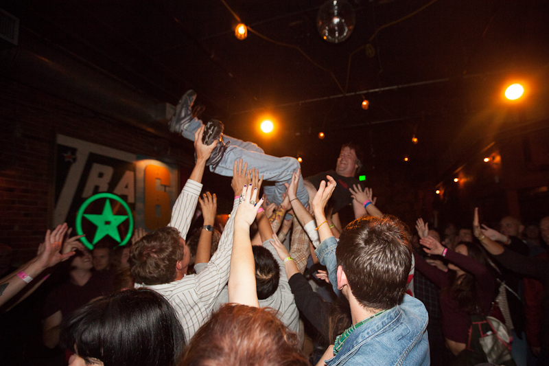 Ballard became a crush of drunk and rocked-out humanity last night as