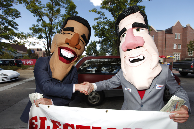 On October 3, 2012, President Barack Obama and former Massachusetts Governor Mitt