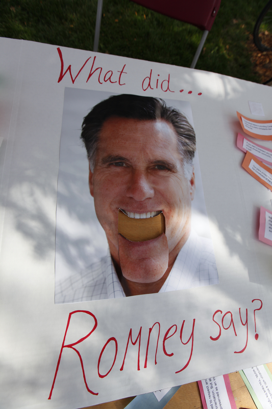 On October 3, 2012, President Barack Obama and former Massachusetts Governor Mitt