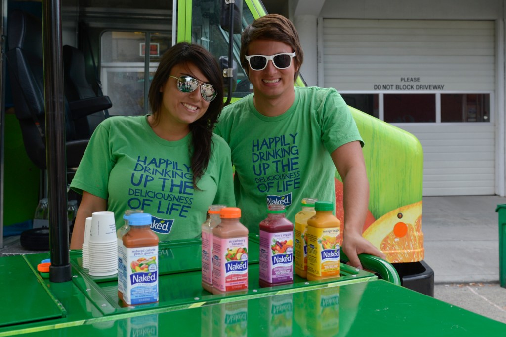 The Naked Truck was perhaps one of the healthier attractions on site.