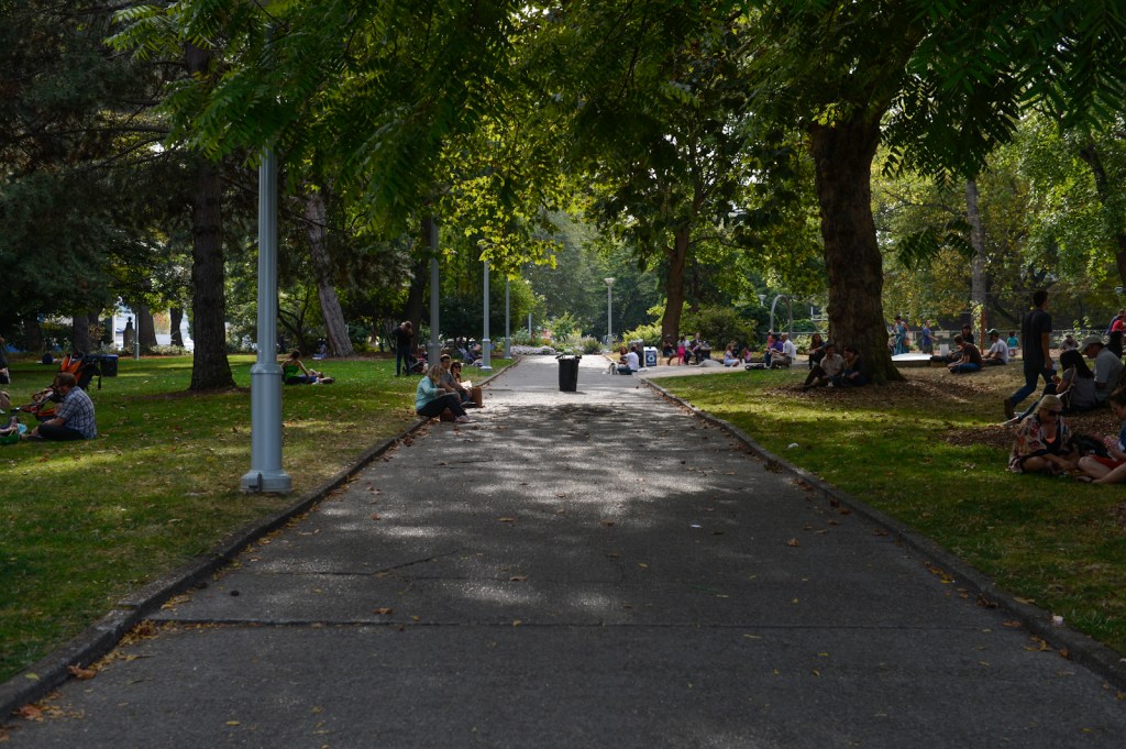 Picnickers at Denny Park