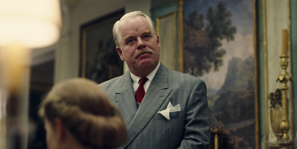 A still photo from Paul Thomas Anderson's new film The Master featuring Joaquin Phoenix and Philip Seymour Hoffman.