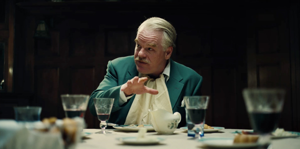 A still photo from Paul Thomas Anderson's new film The Master featuring Joaquin Phoenix and Philip Seymour Hoffman.