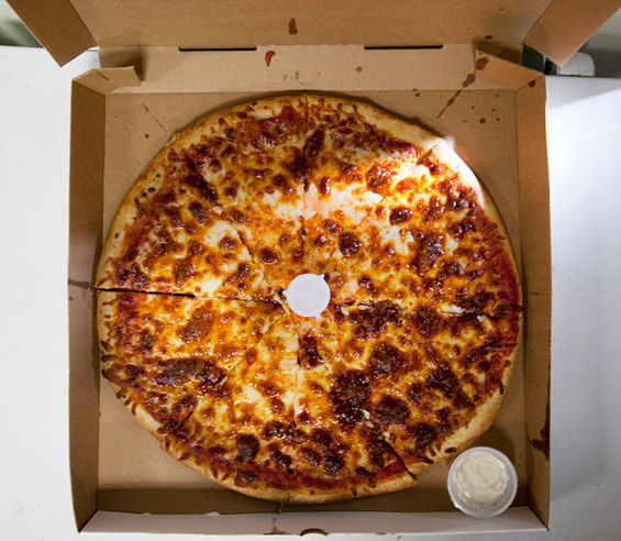 The Margarita pizza, with cheese and oregano, from Mr. X Pizza in South St. Louis, Missouri. Read more: Pizza My Heart: Mr. X will ignite your lust for crust.