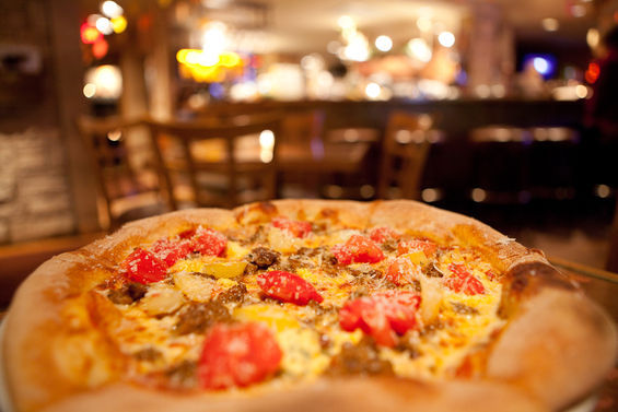 The Hot and Crumbled: Jimmy's Spicy Italian, chopped tomatoes and ricotta at Fireside Pies  on North Henderson in Dallas, Texas. Read more: Dallas' Five Best Pizzas.