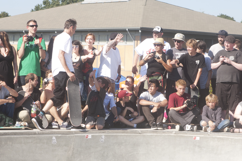 Tony Hawk and his Birdhouse buddies were in Seattle Thursday to try