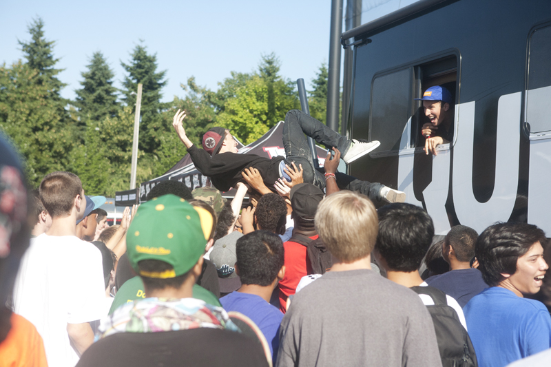 Tony Hawk and his Birdhouse buddies were in Seattle Thursday to try