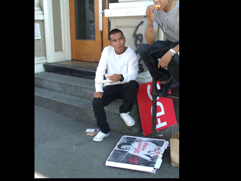 Leo from Auburn is here for Big Mario's  pepperoni  pizza and to watch girls. No bands, thanks.