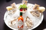 Oysters on the half shell.