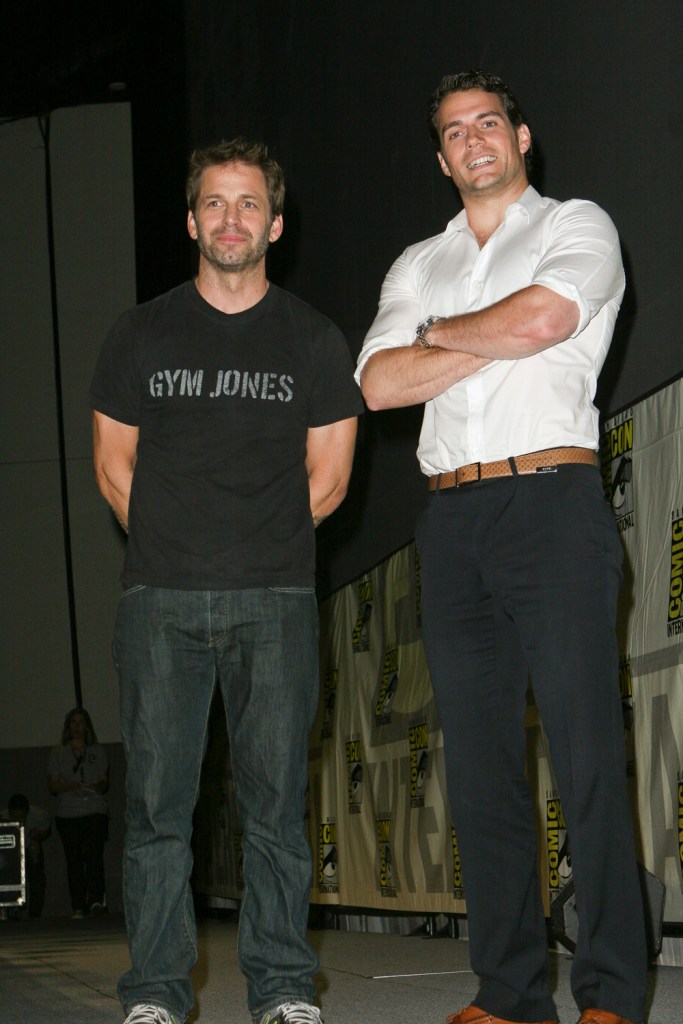 Zach Taylor and  Henry Cavill of Man of Steel