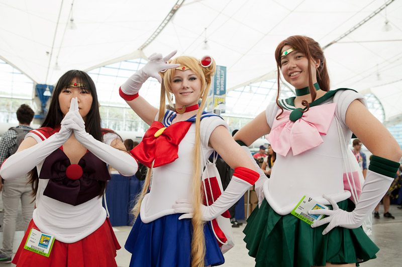 The star power came out in San Diego, as cosplayers outfits included