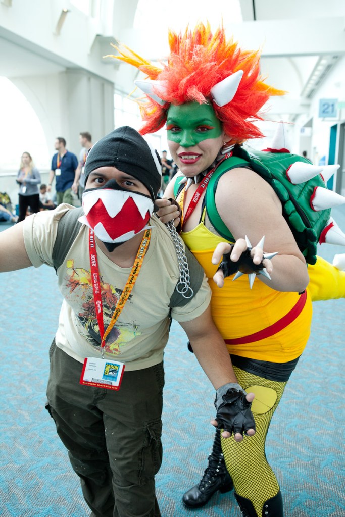 The star power came out in San Diego, as cosplayers outfits included