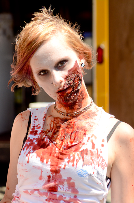 Thousands of gory, limping, undead denizens flooded Fremont on Saturday for "Red,