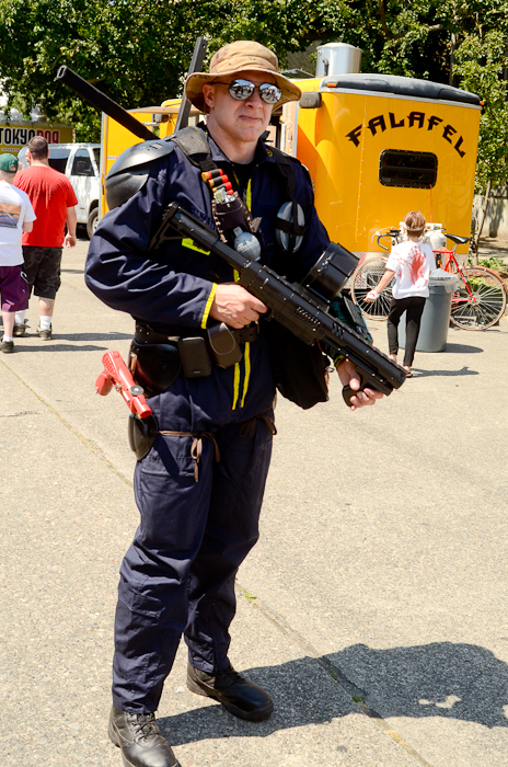 Thousands of gory, limping, undead denizens flooded Fremont on Saturday for "Red,
