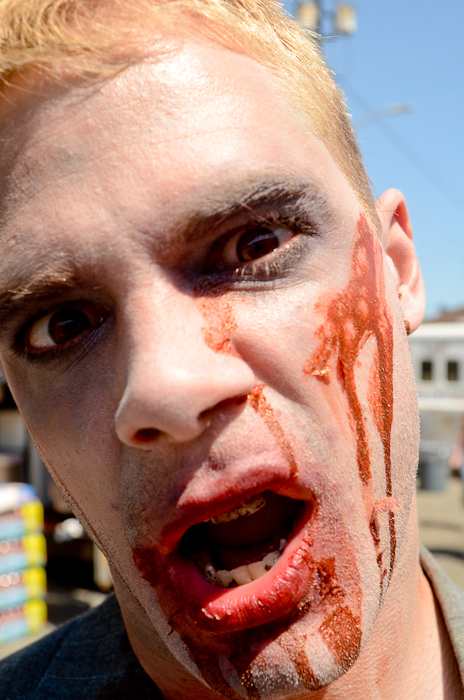 Thousands of gory, limping, undead denizens flooded Fremont on Saturday for "Red,
