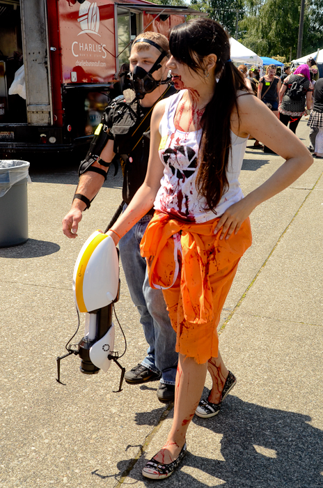 Thousands of gory, limping, undead denizens flooded Fremont on Saturday for "Red,