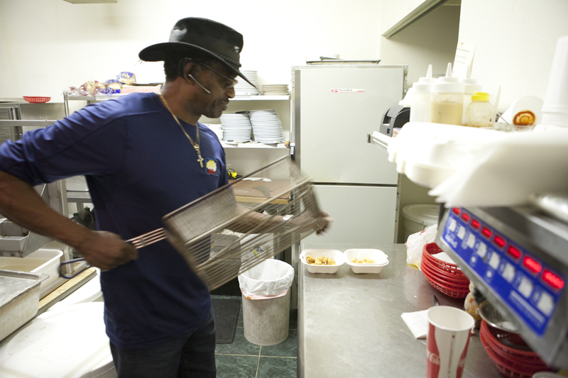 Out comes the chicken.