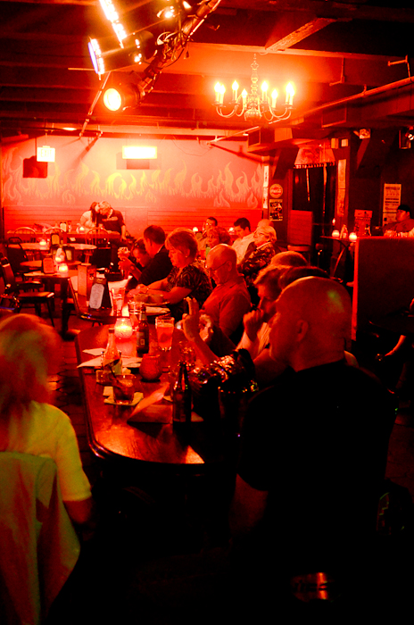 A few people came down for the midweek show.