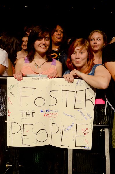 Fans await Foster the People.