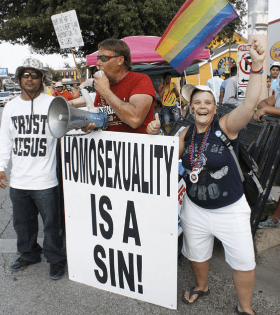 Differing opinions in Houston, Texas