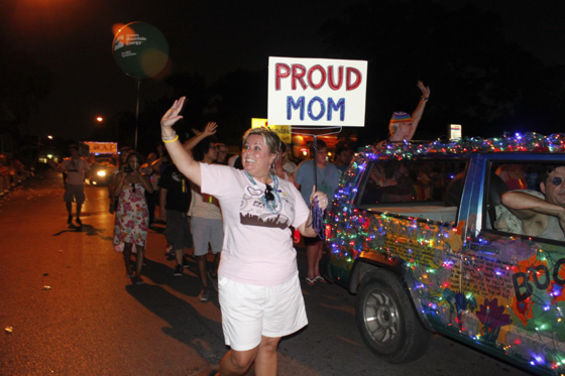 A proud parent in Houston, Texas.