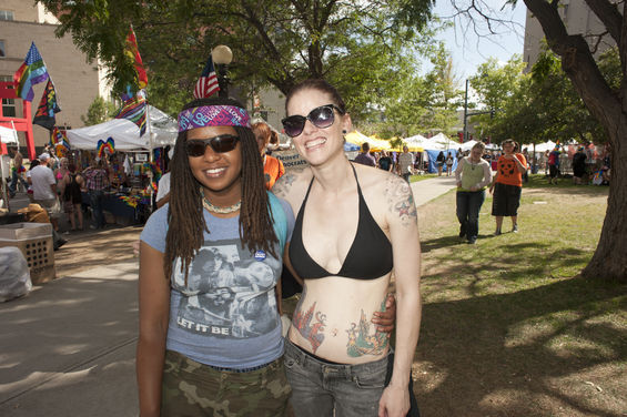 At Denver PrideFest in Colorado.