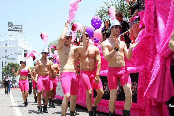 Pink pride in Los Angeles.