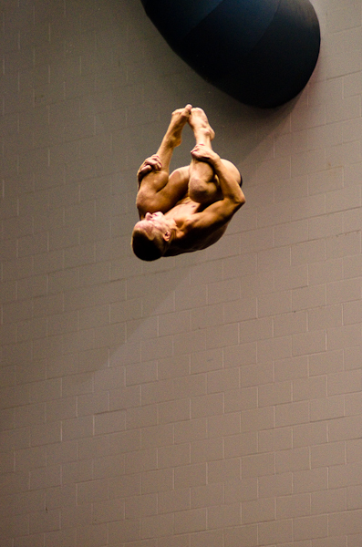 Nicholas Klein (Tomahawk Diving Club) during a short preliminary practice session.
