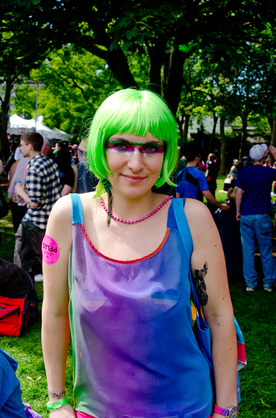 A surprisingly sunny day brought people out by the tens ofthousands to