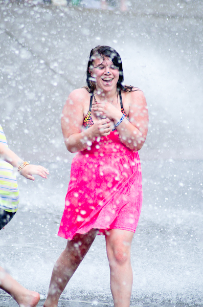 A surprisingly sunny day brought people out by the tens ofthousands to