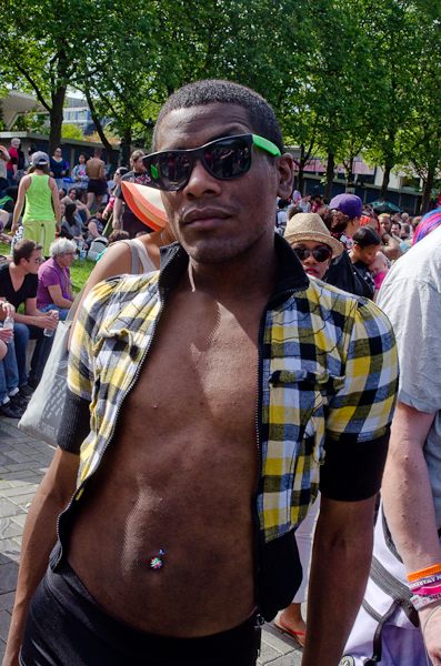 A surprisingly sunny day brought people out by the tens ofthousands to