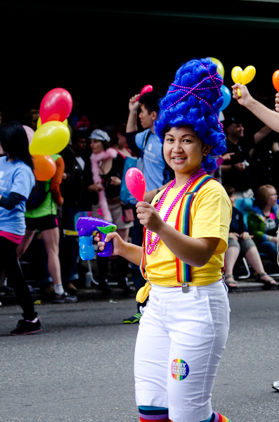 On Sunday morning, the clouds broke and the sun peeked through just