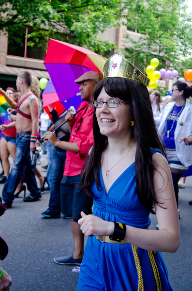 On Sunday morning, the clouds broke and the sun peeked through just