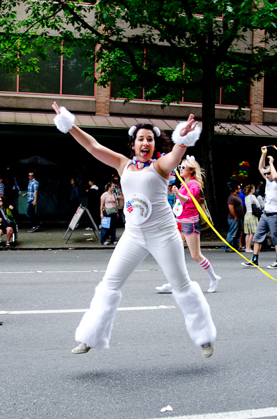 On Sunday morning, the clouds broke and the sun peeked through just