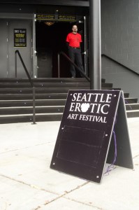 The entry into Fremont Studios, this year's venue for the festival.