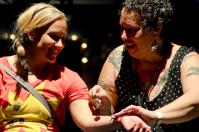 Wax play, another intriguing activity at Sensation City, experiments with temperature and texture, from warm to cool, liquid to solid.