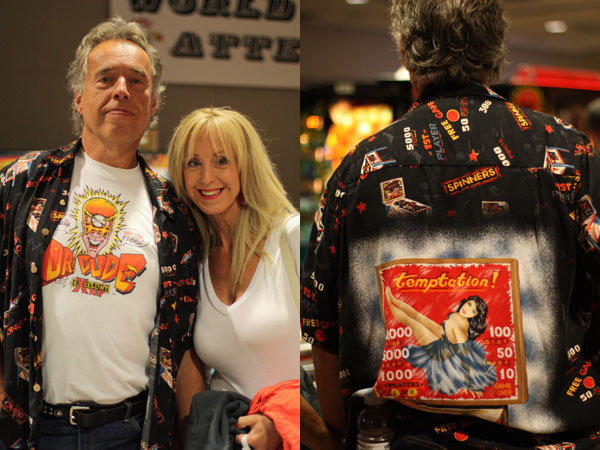 Allen and Nancy Scates from Bonney Lake donated four of their 14 pinball machines to the show for the weekend, including The Addams Family, Terminator 2: Judgment Day, and Cactus Jack's.