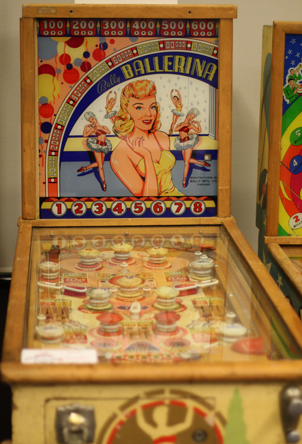 This 1948 machine from Bally, which originally offered players five balls for five cents, was for admiring only, not for playing.