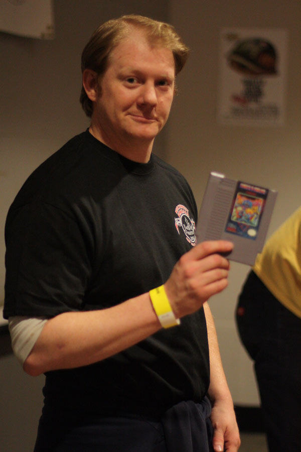 In a tub filled with vintage NES games, Brett Gallup found a copy of Ghosts 'N' Goblins, a favorite from his youth, which he snapped up for $5.