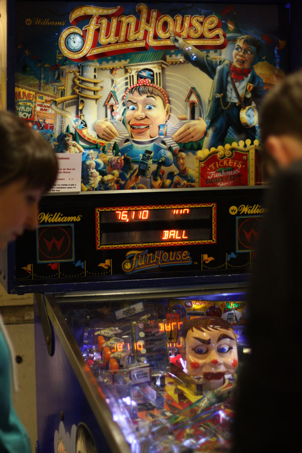 Julianna Roach and Shane Hassman play Funhouse.