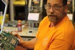 Dave Okert is a member of SMAC, Seattle Metro Arcade Collectors. He was at the show as a volunteer, helping to fix pinball machines and arcade games that needed repairs while on the show floor.