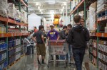 Costco was swarming with young people on Friday night eager to fill up their liquor cabinets.