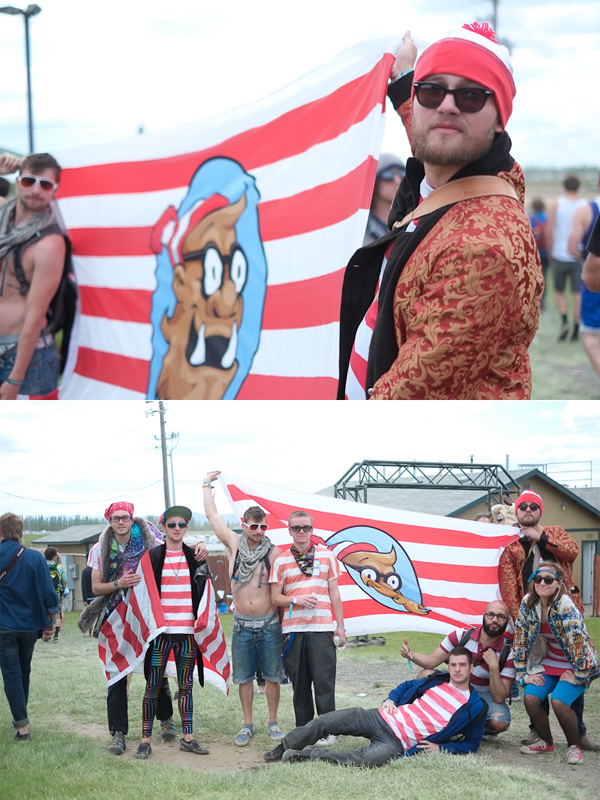 Because it's not a music festival without brightly colored jumpsuits, animal pajamas,