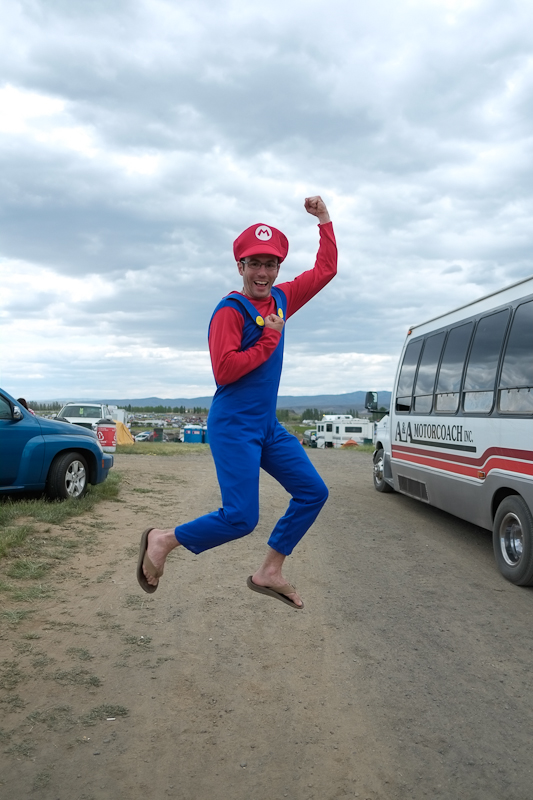 Because it's not a music festival without brightly colored jumpsuits, animal pajamas,