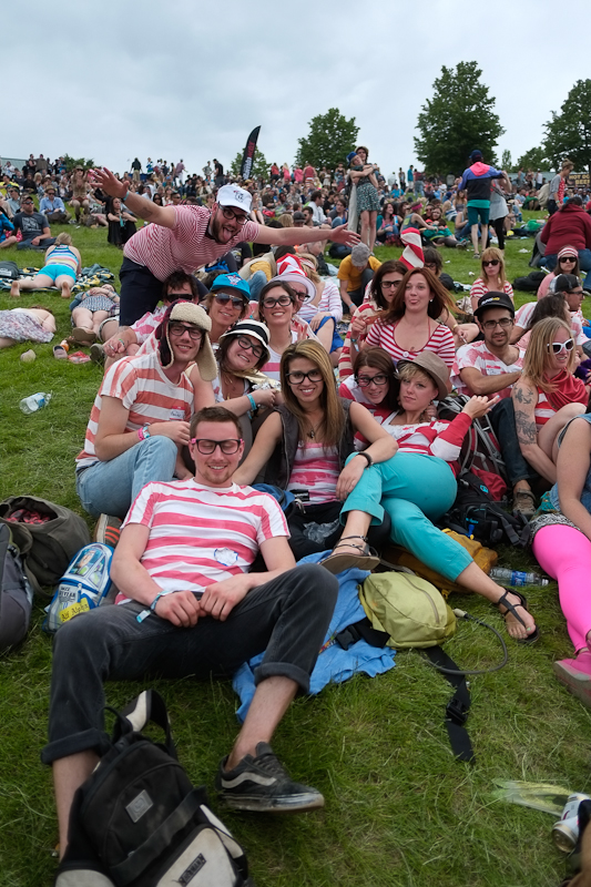 Because it's not a music festival without brightly colored jumpsuits, animal pajamas,