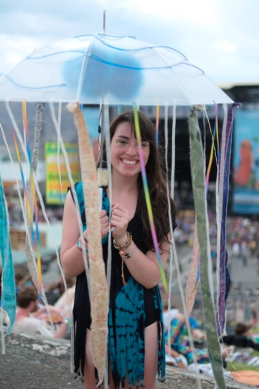 Because it's not a music festival without brightly colored jumpsuits, animal pajamas,